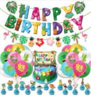 Summer Party Birthday Decoration Kit
